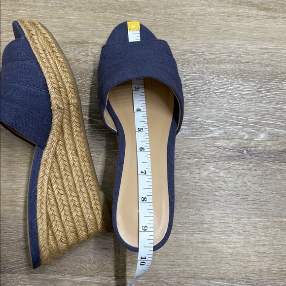 Lauren Ralph Lauren Size 7 B Navy Wedge Espadrilles KARLIA-ES-CSL - Picture 16 of 16